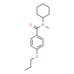 ChemSpider 2D Image | N-Cyclohexyl-N-methyl-4-propoxybenzamide | C17H25NO2