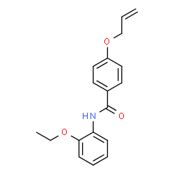 ChemSpider 2D Image | 4-(Allyloxy)-N-(2-ethoxyphenyl)benzamide | C18H19NO3