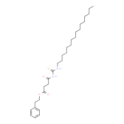 ChemSpider 2D Image | 2-Phenylethyl 4-[(hexadecylcarbamothioyl)amino]-4-oxobutanoate | C29H48N2O3S