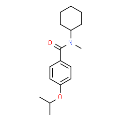 ChemSpider 2D Image | N-Cyclohexyl-4-isopropoxy-N-methylbenzamide | C17H25NO2