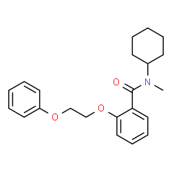 ChemSpider 2D Image | N-Cyclohexyl-N-methyl-2-(2-phenoxyethoxy)benzamide | C22H27NO3