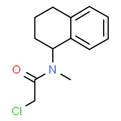 ChemSpider 2D Image | 2-Chloro-N-methyl-N-(1,2,3,4-tetrahydro-1-naphthalenyl)acetamide | C13H16ClNO