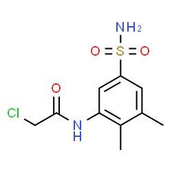 ChemSpider 2D Image | 2-Chloro-N-(2,3-dimethyl-5-sulfamoylphenyl)acetamide | C10H13ClN2O3S