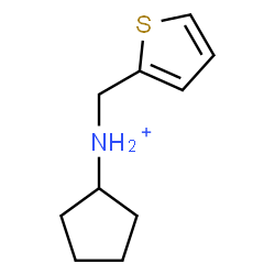ChemSpider 2D Image | N-(2-Thienylmethyl)cyclopentanaminium | C10H16NS