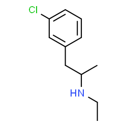 ChemSpider 2D Image | 1-(3-Chlorophenyl)-N-ethyl-2-propanamine | C11H16ClN