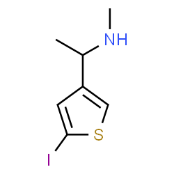 ChemSpider 2D Image | 1-(5-Iodo-3-thienyl)-N-methylethanamine | C7H10INS