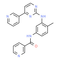 ChemSpider 2D Image | N-(4-Methyl-3-{[4-(3-pyridinyl)-2-pyrimidinyl]amino}phenyl)nicotinamide | C22H18N6O