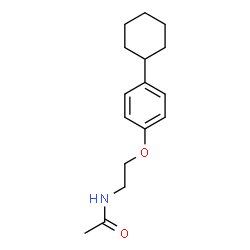 ChemSpider 2D Image | N-(2-(4-CYCLOHEXYLPHENOXY)ETHYL)ACETAMIDE | C16H23NO2