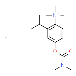 ChemSpider 2D Image | 4-[(Dimethylcarbamoyl)oxy]-2-isopropyl-N,N,N-trimethylanilinium iodide | C15H25IN2O2