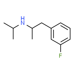 ChemSpider 2D Image | 1-(3-Fluorophenyl)-N-isopropyl-2-propanamine | C12H18FN