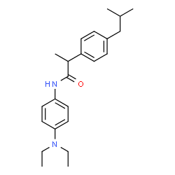 ChemSpider 2D Image | N-[4-(Diethylamino)phenyl]-2-(4-isobutylphenyl)propanamide | C23H32N2O