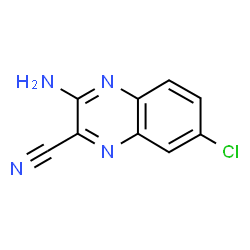 ChemSpider 2D Image | 3-Amino-7-chloro-2-quinoxalinecarbonitrile | C9H5ClN4