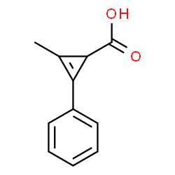 ChemSpider 2D Image | 2-Methyl-3-phenylcycloprop-2-enecarboxylic acid | C11H10O2