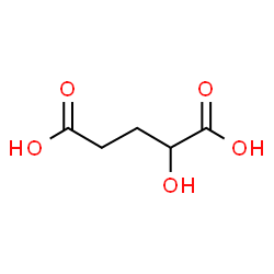 ChemSpider 2D Image | (+/-)-2-Hydroxyglutaric acid | C5H8O5