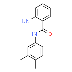 ChemSpider 2D Image | 2-Amino-N-(3,4-dimethylphenyl)benzamide | C15H16N2O