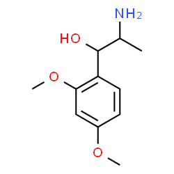 ChemSpider 2D Image | 2-Amino-1-(2,4-dimethoxyphenyl)-1-propanol | C11H17NO3