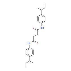 ChemSpider 2D Image | N,N'-Bis(4-sec-butylphenyl)succinamide | C24H32N2O2