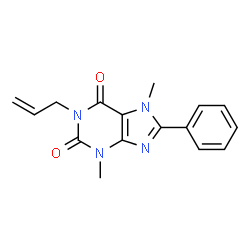 ChemSpider 2D Image | 1-ALLYL-3,7-DIMETHYL-8-PHENYLXANTHINE | C16H16N4O2