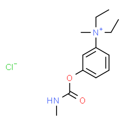 ChemSpider 2D Image | N,N-Diethyl-N-methyl-3-[(methylcarbamoyl)oxy]anilinium chloride | C13H21ClN2O2