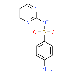 ChemSpider 2D Image | [(4-Aminophenyl)sulfonyl](2-pyrimidinyl)azanide | C10H9N4O2S