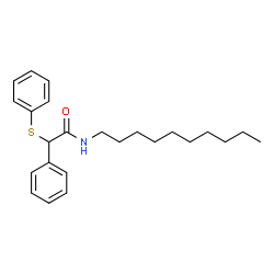 ChemSpider 2D Image | N-Decyl-2-phenyl-2-(phenylsulfanyl)acetamide | C24H33NOS