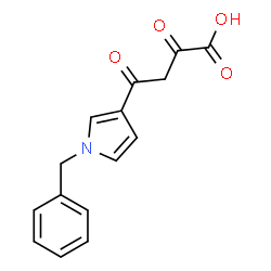 ChemSpider 2D Image | 4-(1-Benzyl-1H-pyrrol-3-yl)-2,4-dioxobutanoic acid | C15H13NO4