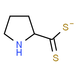 ChemSpider 2D Image | 2-Pyrrolidinecarbodithioate | C5H8NS2