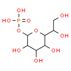 ChemSpider 2D Image | 5-(1,2-Dihydroxyethyl)-1-O-phosphonopentopyranose | C7H15O10P