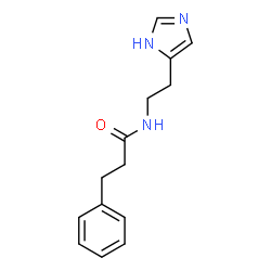ChemSpider 2D Image | N-[2-(1H-Imidazol-5-yl)ethyl]-3-phenylpropanamide | C14H17N3O