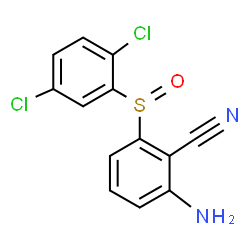 ChemSpider 2D Image | 2-Amino-6-[(2,5-dichlorophenyl)sulfinyl]benzonitrile | C13H8Cl2N2OS