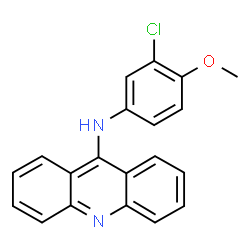 ChemSpider 2D Image | N-(3-Chloro-4-methoxyphenyl)-9-acridinamine | C20H15ClN2O