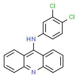 ChemSpider 2D Image | N-(3,4-Dichlorophenyl)-9-acridinamine | C19H12Cl2N2
