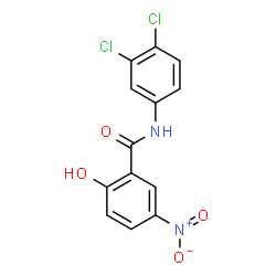 ChemSpider 2D Image | N-(3,4-Dichlorophenyl)-2-hydroxy-5-nitrobenzamide | C13H8Cl2N2O4