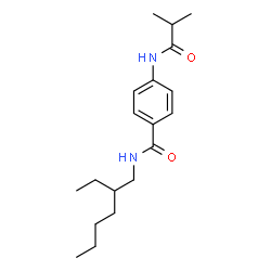 ChemSpider 2D Image | N-(2-Ethylhexyl)-4-(isobutyrylamino)benzamide | C19H30N2O2