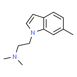 ChemSpider 2D Image | N,N-Dimethyl-2-(6-methyl-1H-indol-1-yl)ethanamine | C13H18N2