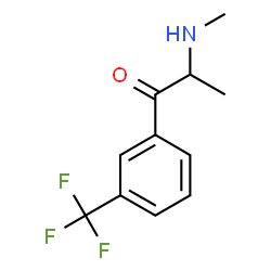 ChemSpider 2D Image | 2-(Methylamino)-1-[3-(trifluoromethyl)phenyl]-1-propanone | C11H12F3NO