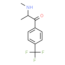 ChemSpider 2D Image | 2-(Methylamino)-1-[4-(trifluoromethyl)phenyl]-1-propanone | C11H12F3NO