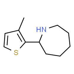 ChemSpider 2D Image | 2-(3-Methyl-2-thienyl)azepane | C11H17NS