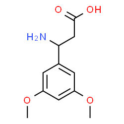 ChemSpider 2D Image | 3-Amino-3-(3,5-dimethoxyphenyl)propanoic acid | C11H15NO4
