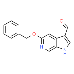ChemSpider 2D Image | 5-(Benzyloxy)-1H-pyrrolo[2,3-c]pyridine-3-carbaldehyde | C15H12N2O2