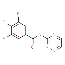 ChemSpider 2D Image | 3,4,5-Trifluoro-N-(1,2,4-triazin-3-yl)benzamide | C10H5F3N4O