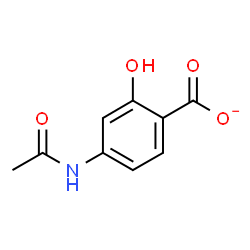 ChemSpider 2D Image | 4-acetamidosalicylate | C9H8NO4