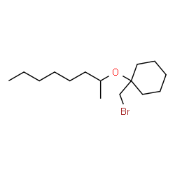 ChemSpider 2D Image | 1-(Bromomethyl)-1-(2-octanyloxy)cyclohexane | C15H29BrO