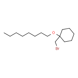 ChemSpider 2D Image | 1-(Bromomethyl)-1-(octyloxy)cyclohexane | C15H29BrO