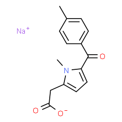 ChemSpider 2D Image | Tolmetin sodium | C15H14NNaO3