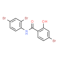 ChemSpider 2D Image | 4-Bromo-N-(2,4-dibromophenyl)-2-hydroxybenzamide | C13H8Br3NO2