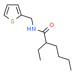 ChemSpider 2D Image | 2-Ethyl-N-(2-thienylmethyl)hexanamide | C13H21NOS