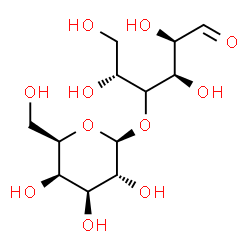 ChemSpider 2D Image | (4xi)-4-O-beta-D-Galactopyranosyl-D-xylo-hexose | C12H22O11