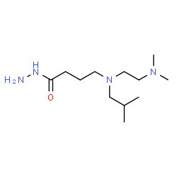 ChemSpider 2D Image | 4-{[2-(Dimethylamino)ethyl](isobutyl)amino}butanehydrazide | C12H28N4O