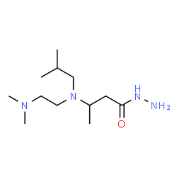 ChemSpider 2D Image | 3-{[2-(Dimethylamino)ethyl](isobutyl)amino}butanehydrazide | C12H28N4O